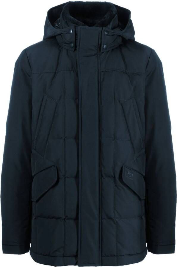 Woolrich Donsjas met capuchon Blauw