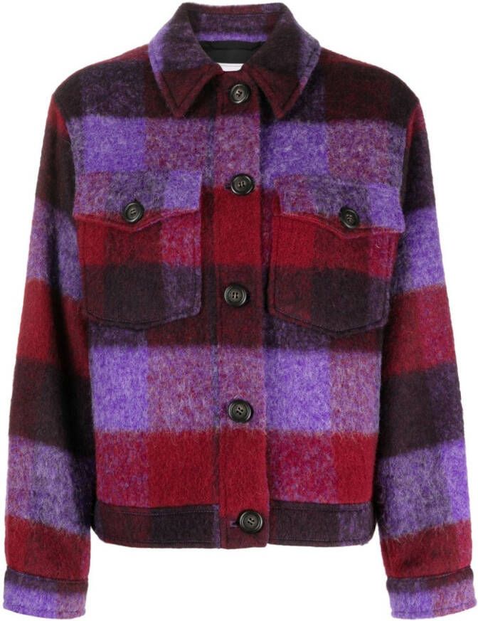 Woolrich Geruit shirtjack Rood