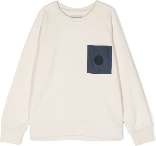 Woolrich Kids Sweater met logopatch Beige