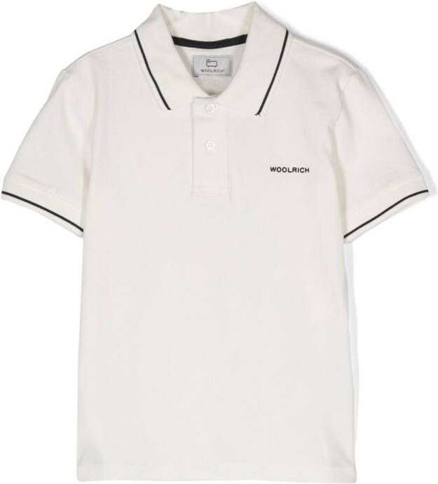 Woolrich Kids Poloshirt Wit