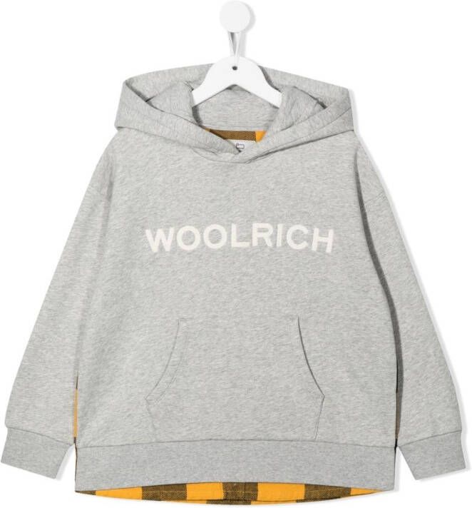 Woolrich Kids Sweater met geborduurd logo Grijs
