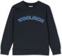 Woolrich Kids Sweater met logo Blauw - Thumbnail 1