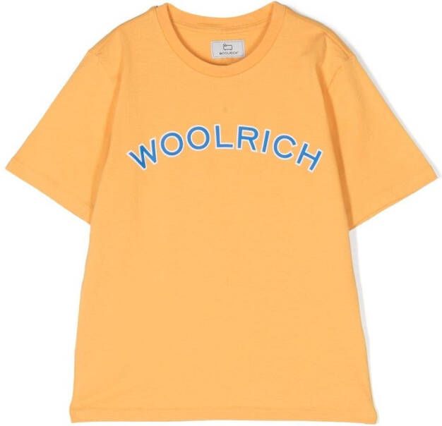 Woolrich Kids T-shirt met print Geel