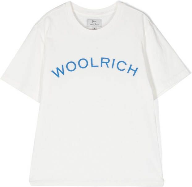 Woolrich Kids T-shirt met print Wit