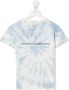 Woolrich Kids T-shirt met tie-dye logoprint Blauw - Thumbnail 1