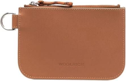 Woolrich Leren portemonnee Bruin