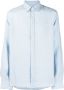 Woolrich Linnen overhemd Blauw - Thumbnail 1