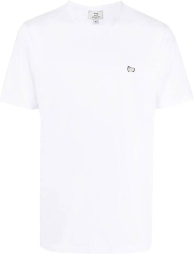 Woolrich T-shirt met logo-applicatie Wit