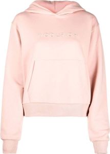 Woolrich Katoenen hoodie Roze