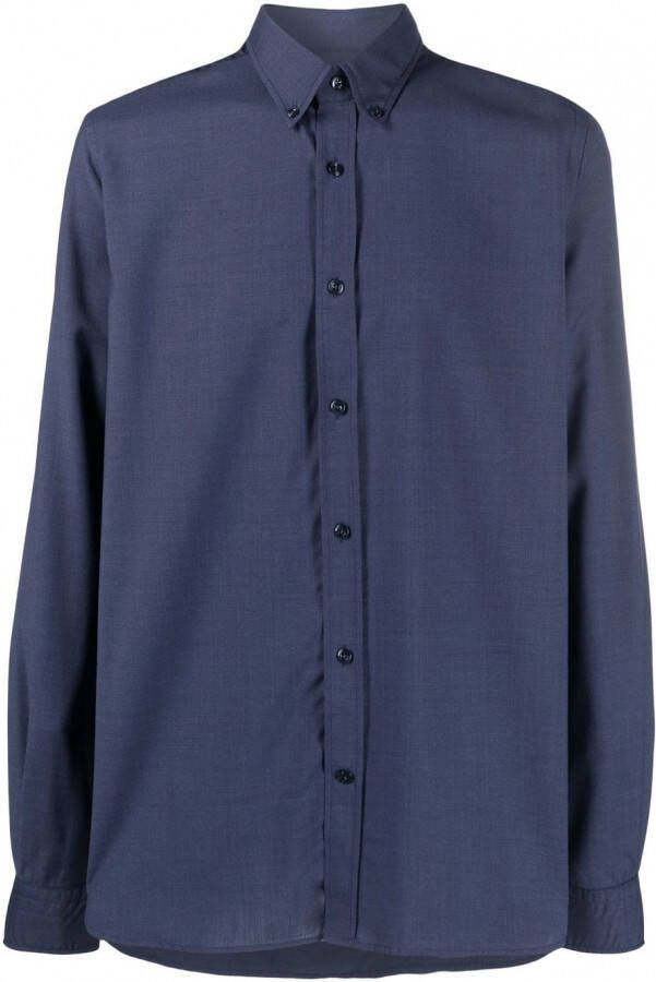Woolrich Wollen overhemd Blauw