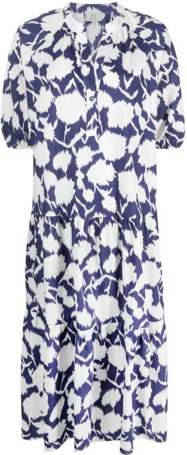 Woolrich Midi-jurk met abstracte print Blauw