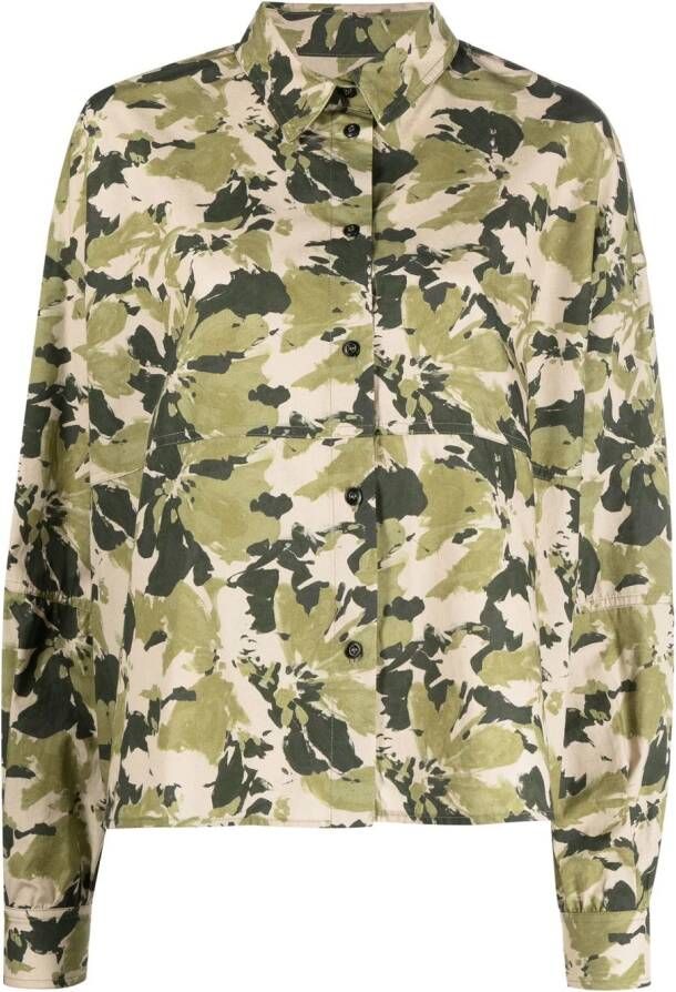 Woolrich Overhemd met camouflageprint Groen