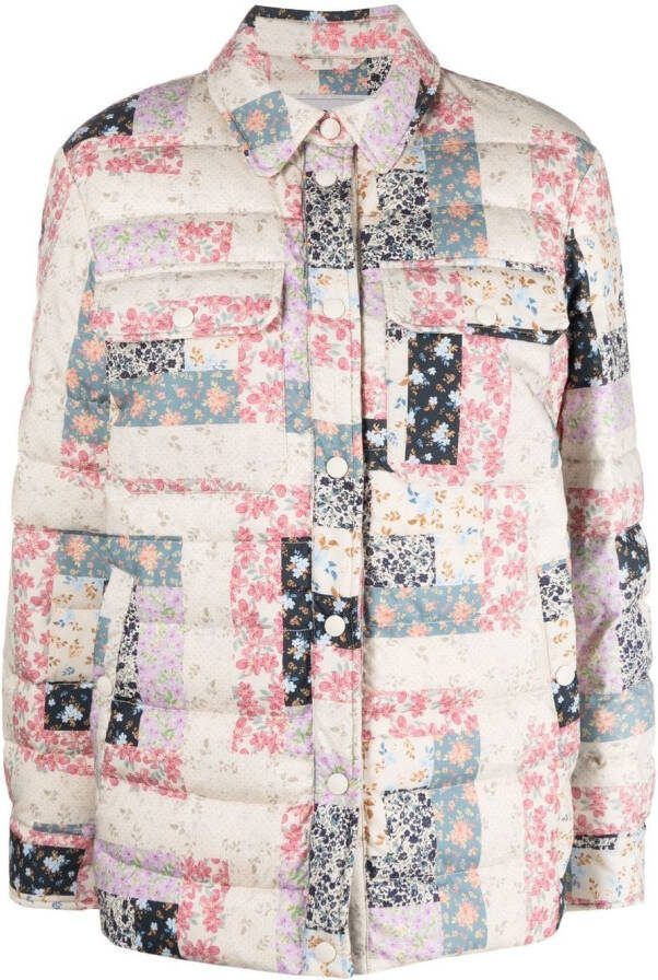 Woolrich Jack met patchwork Beige