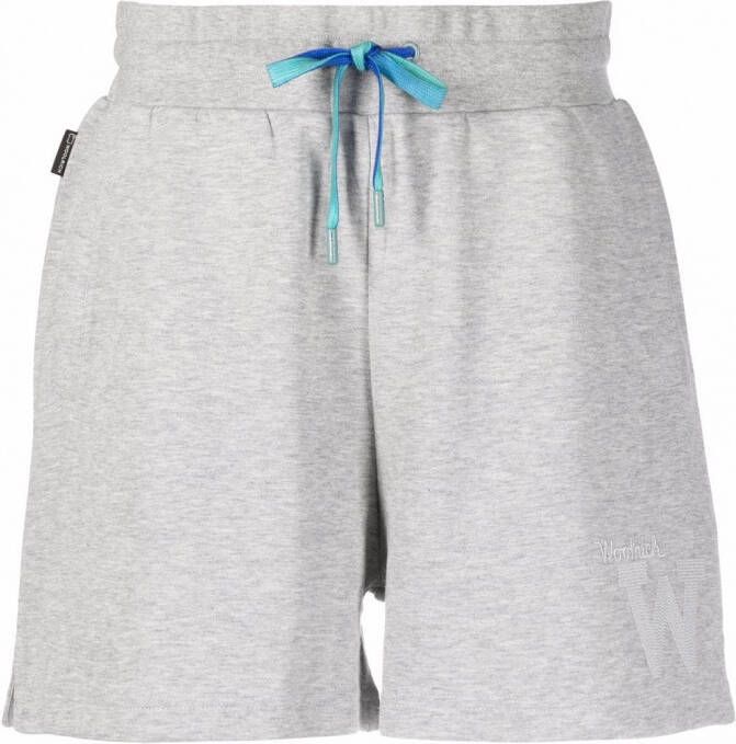 Woolrich Shorts met geborduurd logo Grijs
