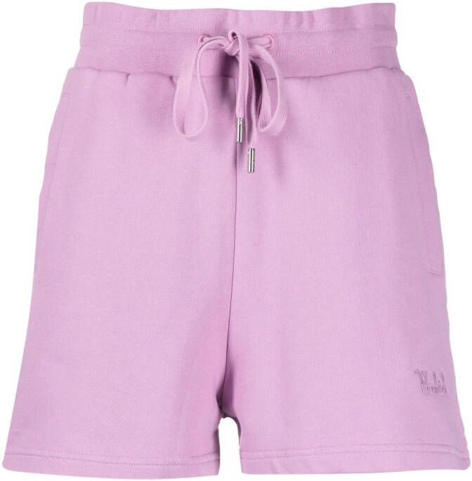 Woolrich Shorts met geborduurd logo Roze