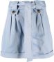 Woolrich Shorts met gestrikte taille Blauw - Thumbnail 1