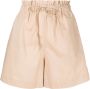 Woolrich Shorts met paperbag taille Beige - Thumbnail 1