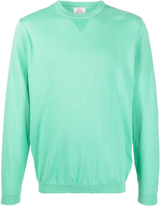 Woolrich Sweater met ronde hals Groen
