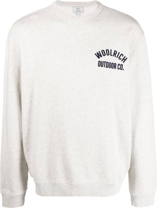 Woolrich T-shirt met geborduurd logo Grijs