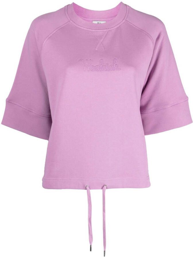 Woolrich T-shirt met logo Roze