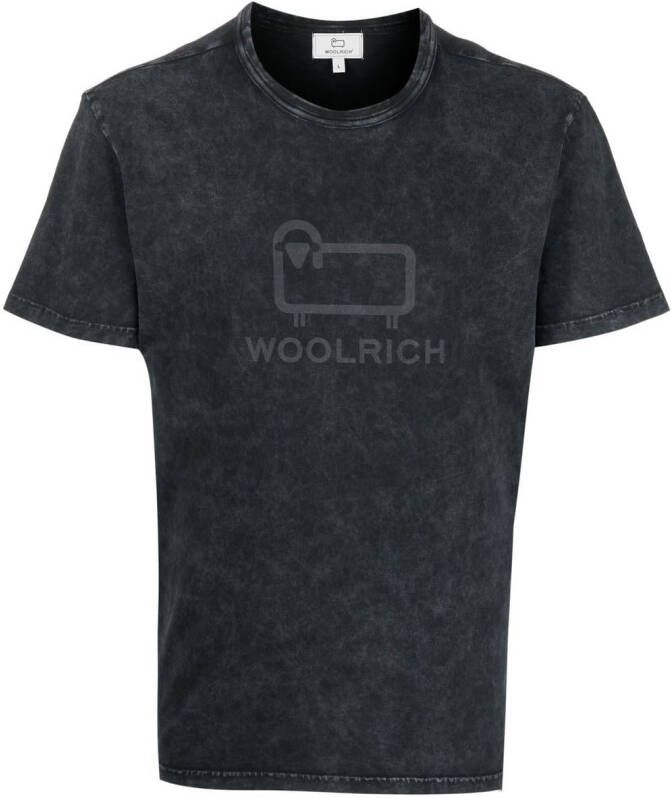 Woolrich T-shirt met logoprint Zwart