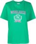 Woolrich T-shirt met print Groen - Thumbnail 1