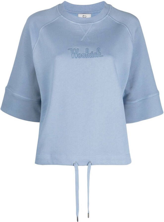 Woolrich T-shirt met trekkoord Blauw