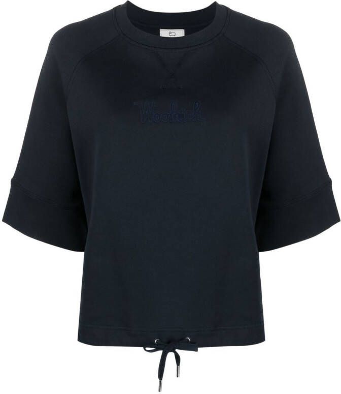 Woolrich Top met halve mouwen Blauw