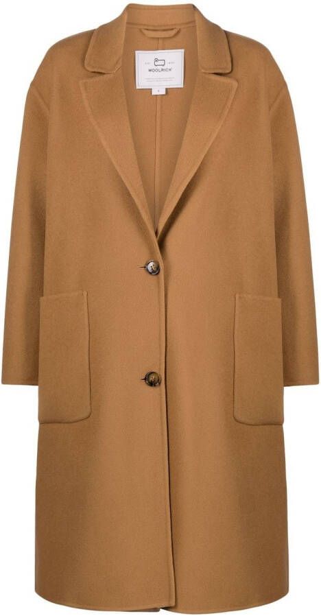 Woolrich Wollen jas Bruin