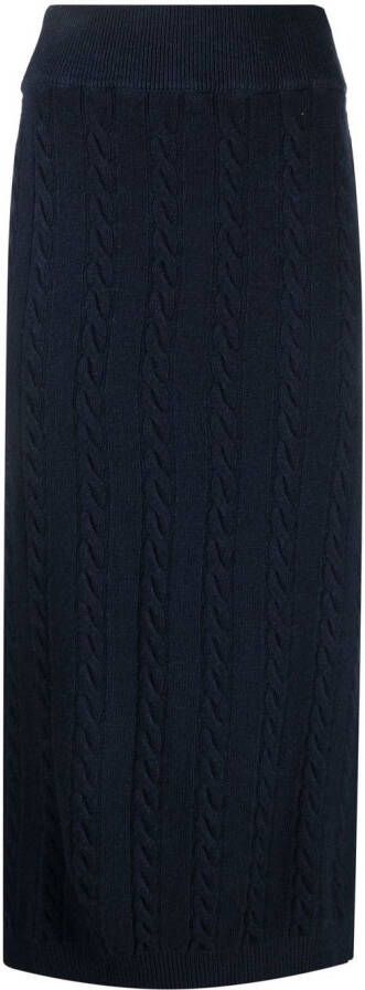 Woolrich Rok van scheerwol Blauw
