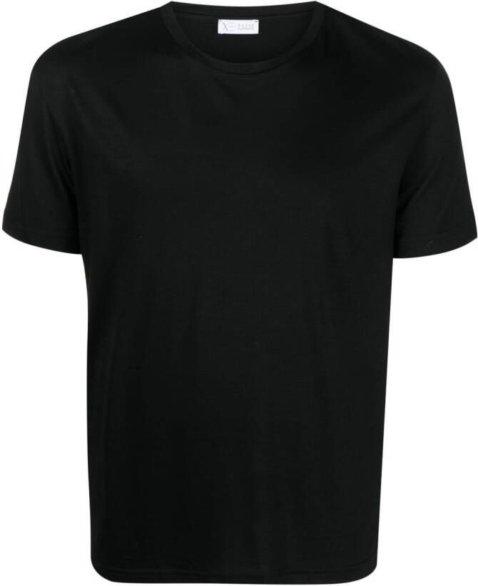 Xacus T-shirt met ronde hals Zwart
