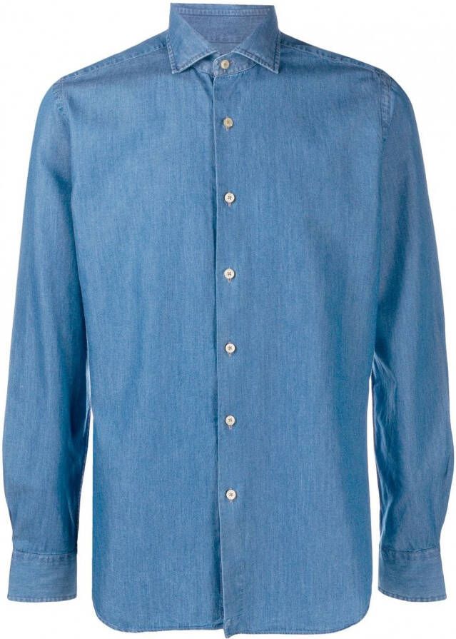 Xacus Denim overhemd Blauw