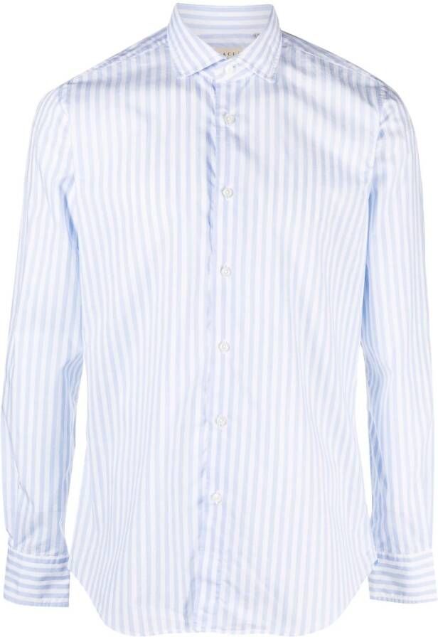 Xacus Gestreept overhemd Blauw