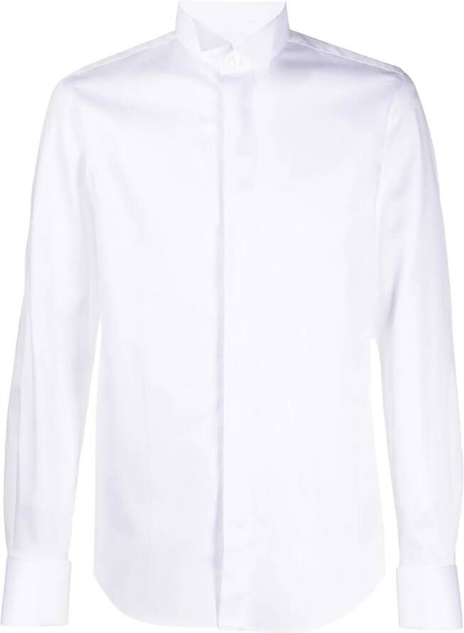 Xacus Getailleerd overhemd Wit