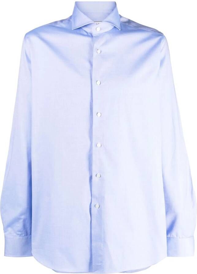 Xacus Katoenen overhemd heren katoen 40 Blauw