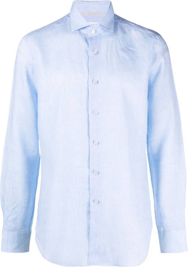 Xacus Overhemd met strepen Blauw