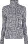 Xacus Top met print Zwart - Thumbnail 1