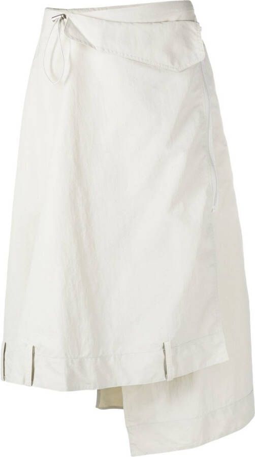 Y-3 Asymmetrische midi-rok Grijs