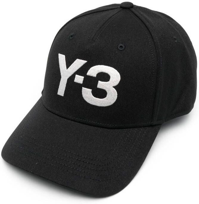 Y-3 Honkbalpet met geborduurd logo Zwart