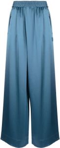 Y-3 high-waisted wide-leg trousers Blauw