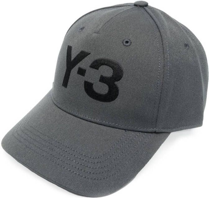 Y-3 Honkbalpet met geborduurd logo Grijs