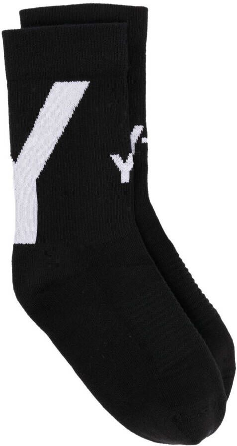 Y-3 Sokken met intarsia logo Zwart