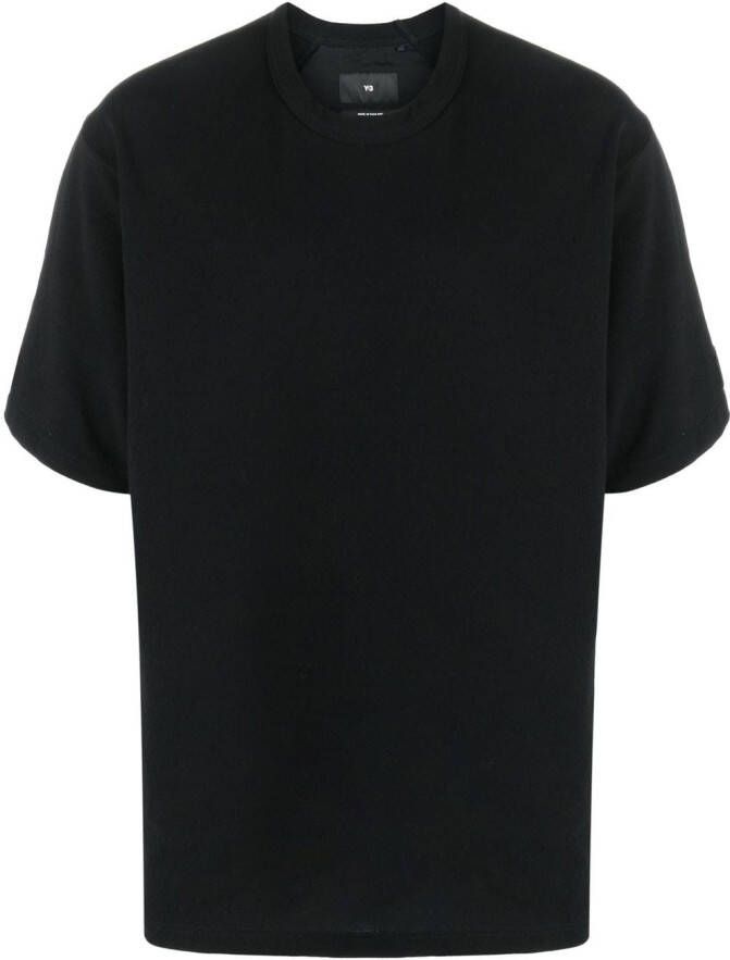 Y-3 Katoenen T-shirt Zwart