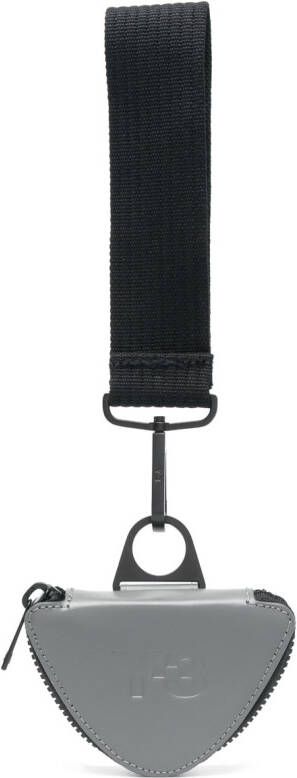 Y-3 Portemonnee met logo-reliëf Grijs