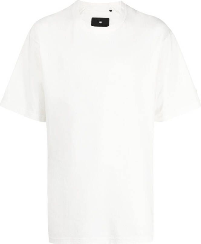 Y-3 T-shirt met logopatch Wit