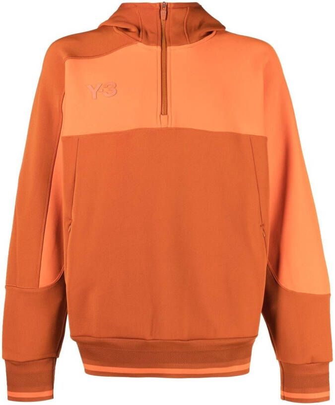 Y-3 Hoodie met logopatch Oranje