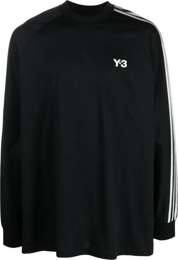 Y-3 Sweater met logoprint Zwart