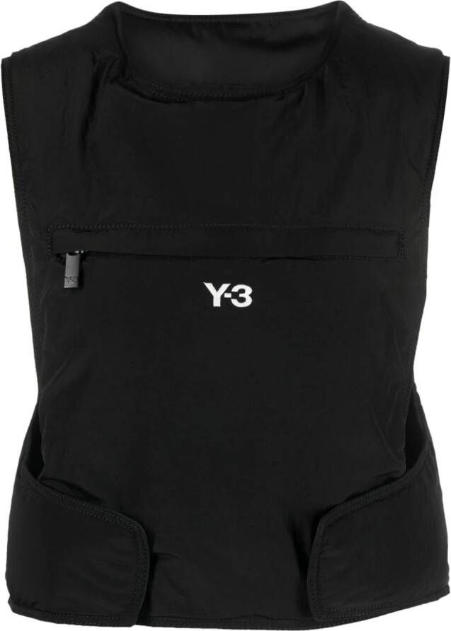 Y-3 Tas met geborduurd logo Zwart