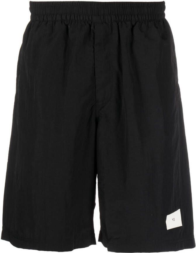 Y-3 Shorts met elastische taille Zwart