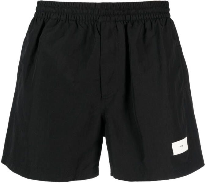 Y-3 Shorts met elastische taille Zwart